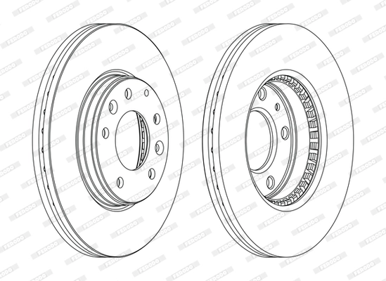 FERODO féktárcsa - DDF1210C - TothCarparts