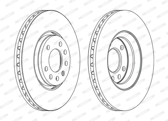FERODO féktárcsa - DDF1215C - TothCarparts