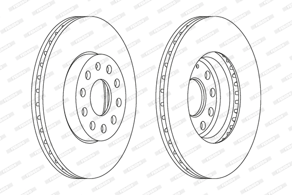FERODO féktárcsa - DDF1218 - TothCarparts