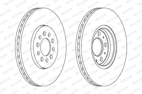 FERODO féktárcsa - DDF1221C - TothCarparts
