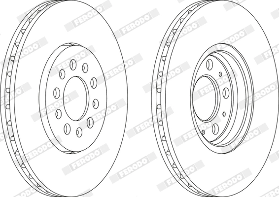 FERODO féktárcsa - DDF1221X - TothCarparts