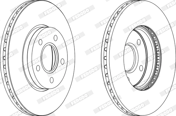 FERODO féktárcsa - DDF1222X - TothCarparts