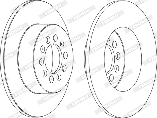 FERODO féktárcsa - DDF1224X - TothCarparts