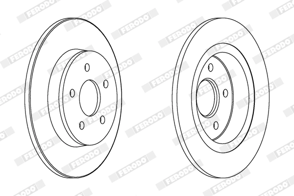 FERODO féktárcsa - DDF1227X - TothCarparts