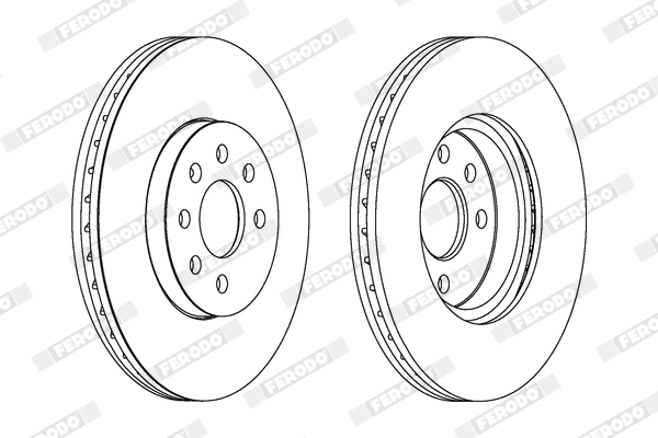 FERODO féktárcsa - DDF1236X - TothCarparts