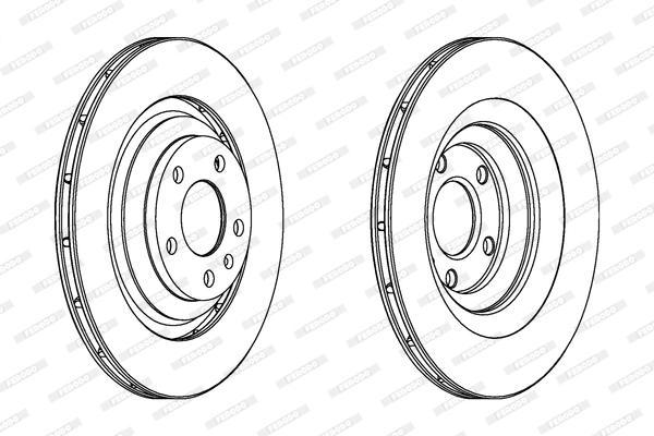 FERODO féktárcsa - DDF1240 - TothCarparts