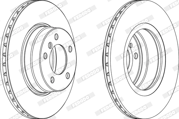 FERODO féktárcsa - DDF1241X - TothCarparts