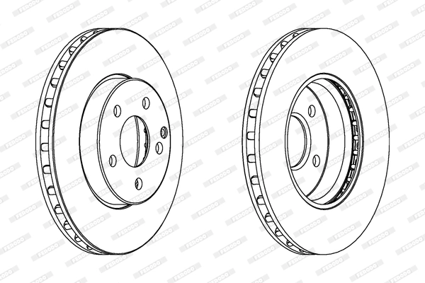 FERODO féktárcsa - DDF1252C - TothCarparts