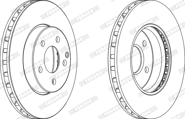 FERODO féktárcsa - DDF1252X - TothCarparts