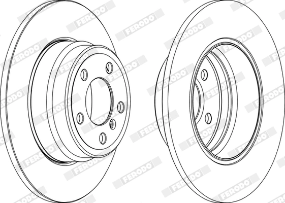 FERODO féktárcsa - DDF1255C-1 - TothCarparts