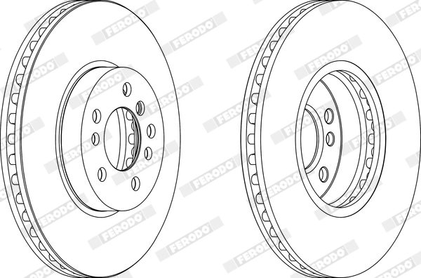 FERODO féktárcsa - DDF1256X - TothCarparts