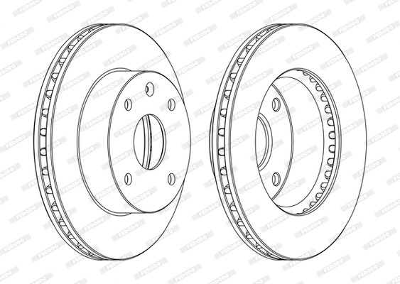 FERODO féktárcsa - DDF1257C - TothCarparts