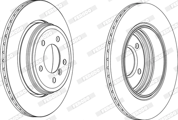 FERODO féktárcsa - DDF1260X - TothCarparts