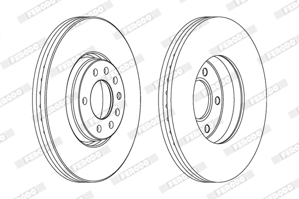 FERODO féktárcsa - DDF1261X - TothCarparts