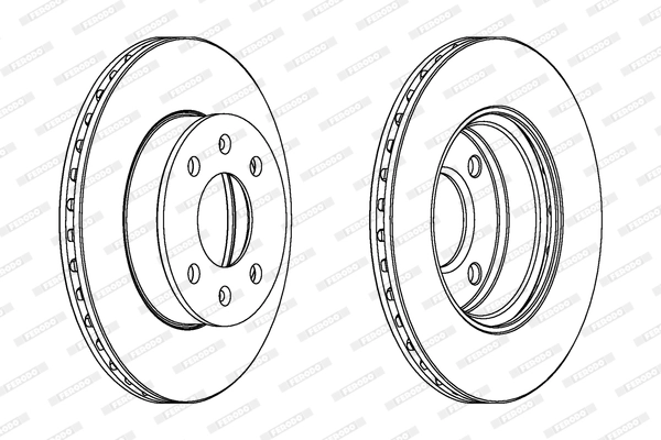 FERODO féktárcsa - DDF1268C - TothCarparts