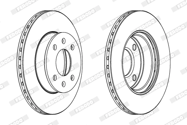 FERODO féktárcsa - DDF1268X - TothCarparts