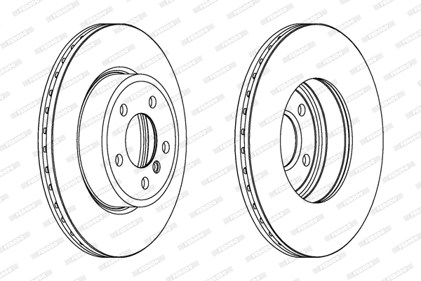 FERODO féktárcsa - DDF1271C - TothCarparts