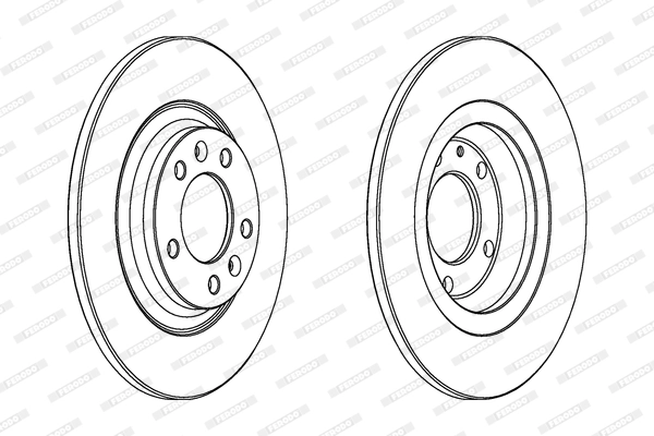 FERODO féktárcsa - DDF1275C - TothCarparts