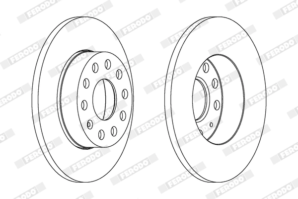 FERODO féktárcsa - DDF1276X - TothCarparts