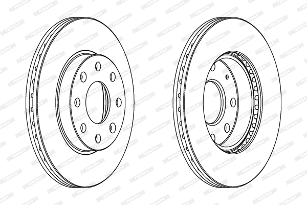 FERODO féktárcsa - DDF1279C - TothCarparts