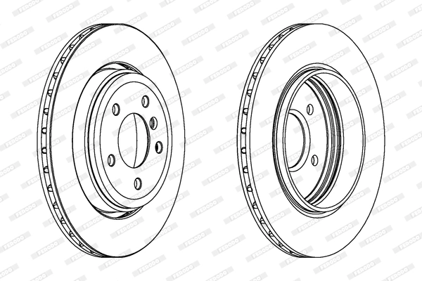 FERODO féktárcsa - DDF1280C - TothCarparts