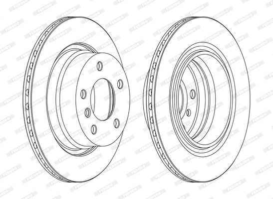 FERODO féktárcsa - DDF1285C - TothCarparts