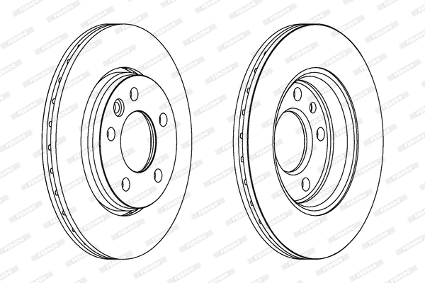 FERODO féktárcsa - DDF1286C - TothCarparts