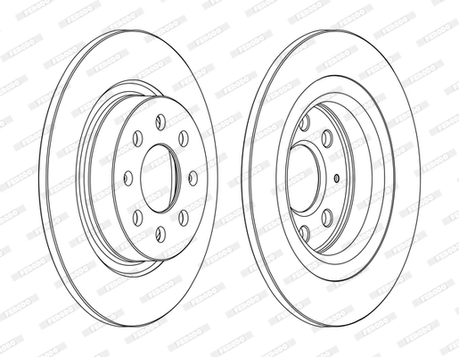 FERODO féktárcsa - DDF1299C - TothCarparts
