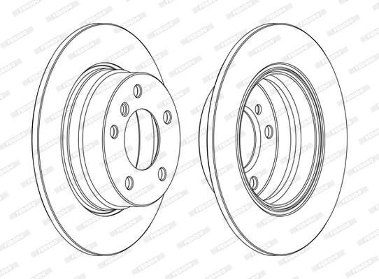 FERODO féktárcsa - DDF1303C - TothCarparts