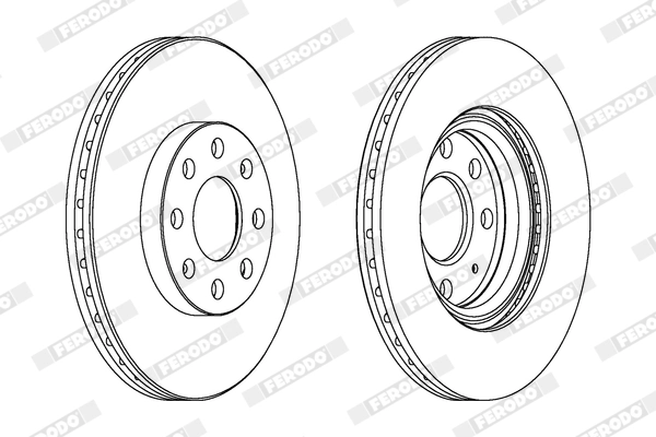 FERODO féktárcsa - DDF1304X - TothCarparts