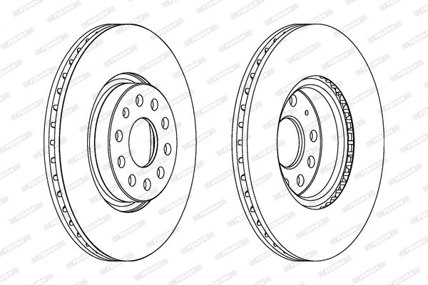 FERODO féktárcsa - DDF1305 - TothCarparts