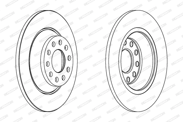 FERODO féktárcsa - DDF1307C - TothCarparts