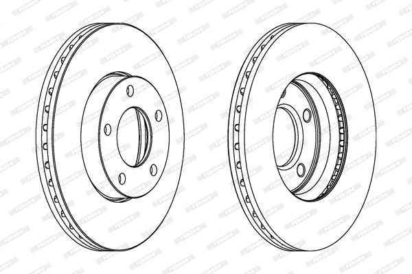 FERODO féktárcsa - DDF1311C - TothCarparts