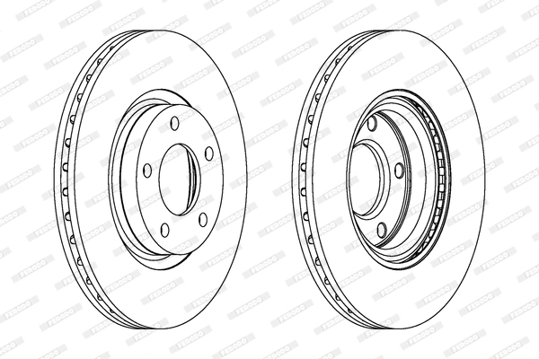 FERODO féktárcsa - DDF1312C - TothCarparts