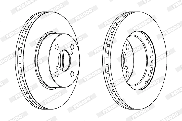 FERODO féktárcsa - DDF1343X - TothCarparts