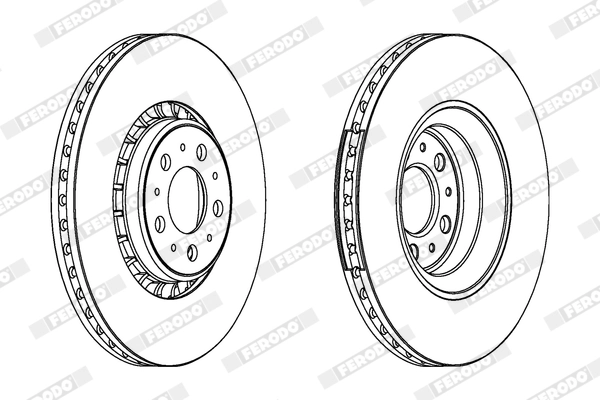 FERODO féktárcsa - DDF1371X - TothCarparts