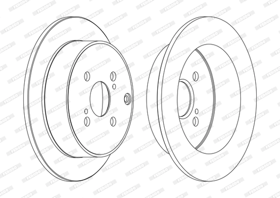 FERODO féktárcsa - DDF1409C - TothCarparts