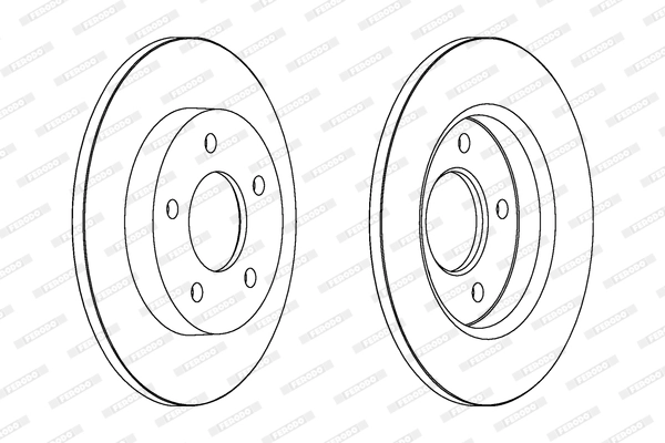 FERODO féktárcsa - DDF1420C - TothCarparts