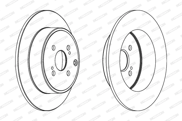 FERODO féktárcsa - DDF1421C - TothCarparts