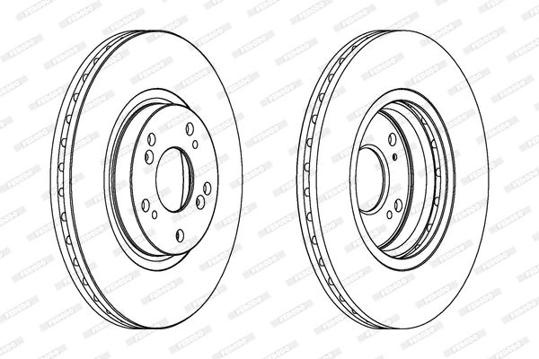 FERODO féktárcsa - DDF1424C - TothCarparts