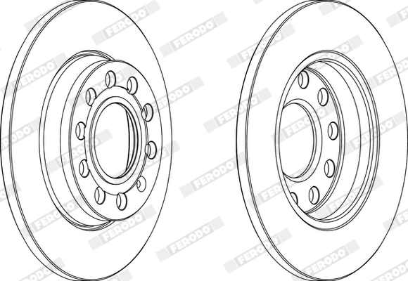 FERODO féktárcsa - DDF1425X - TothCarparts