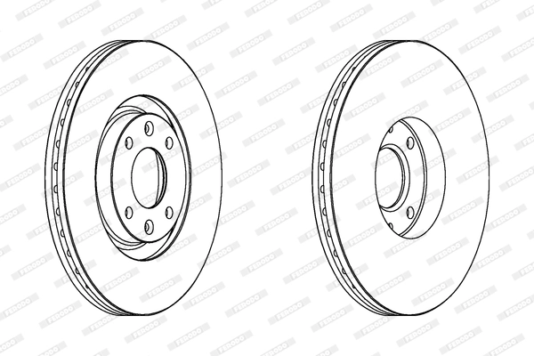 FERODO féktárcsa - DDF1442C - TothCarparts