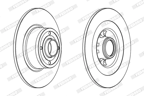 FERODO féktárcsa - DDF1443X - TothCarparts
