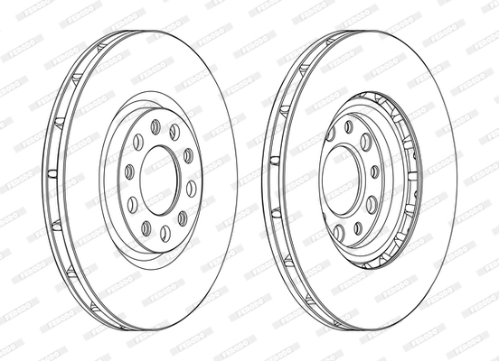 FERODO féktárcsa - DDF1451C - TothCarparts