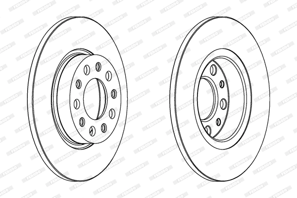 FERODO féktárcsa - DDF1452 - TothCarparts