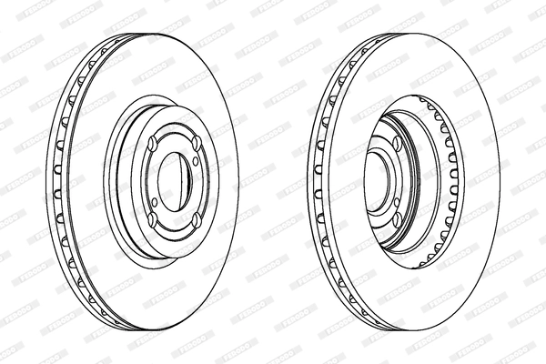 FERODO féktárcsa - DDF1461C - TothCarparts