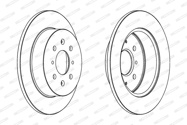 FERODO féktárcsa - DDF1466C - TothCarparts
