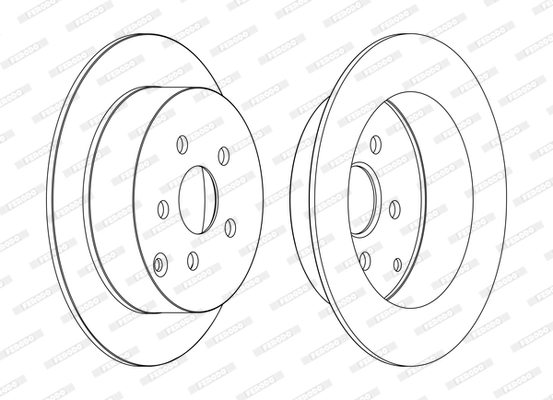 FERODO féktárcsa - DDF1485C - TothCarparts