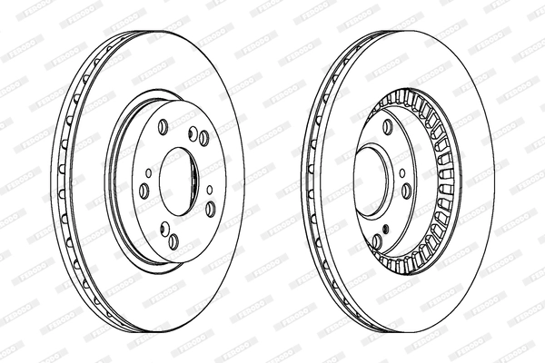 FERODO féktárcsa - DDF1496 - TothCarparts