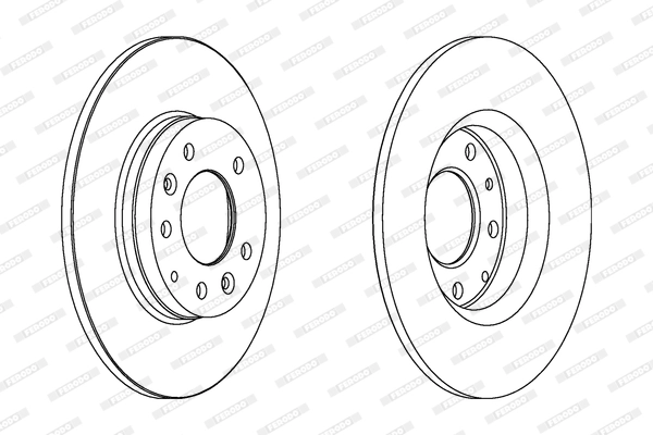FERODO féktárcsa - DDF1500C - TothCarparts